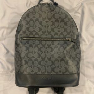 Coach leather backpack